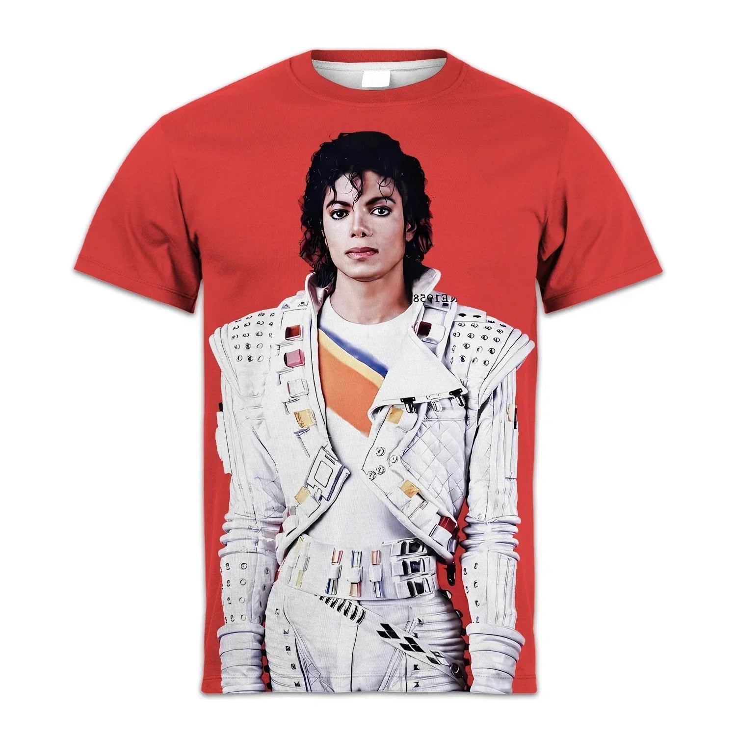 2025 T-shirt Singer Michael Jackson 3D Printed Casual Fashion Oversized Crew-neck T-shirt for Men and Women with Short Sleeves