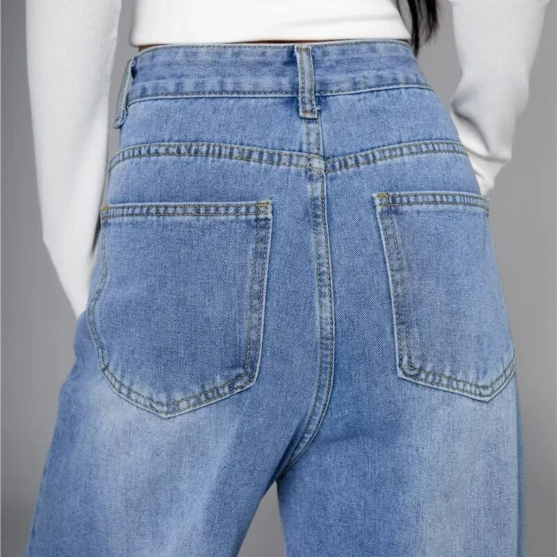 Unisex Vintage Baggy Wide Leg Jeans - American Style