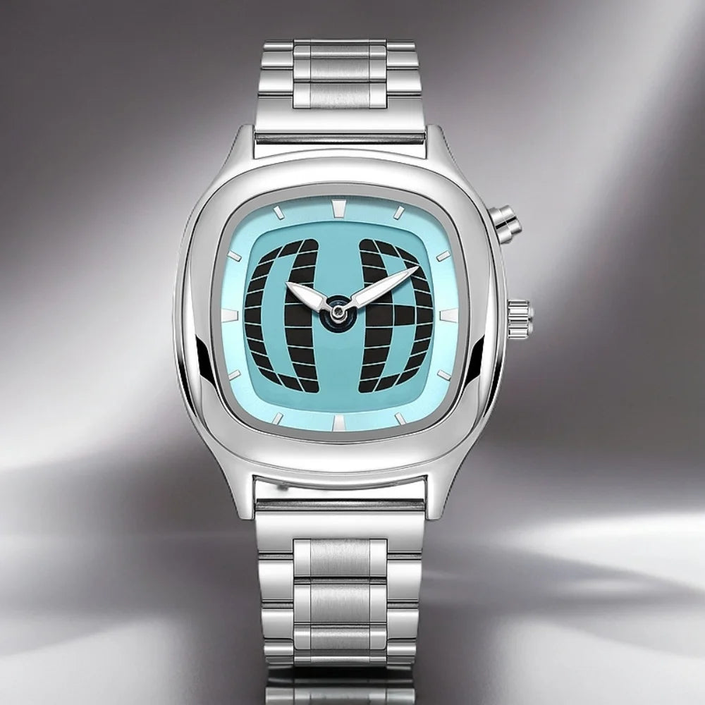 Men's Y2K Dual Display Waterproof Watch - Quartz