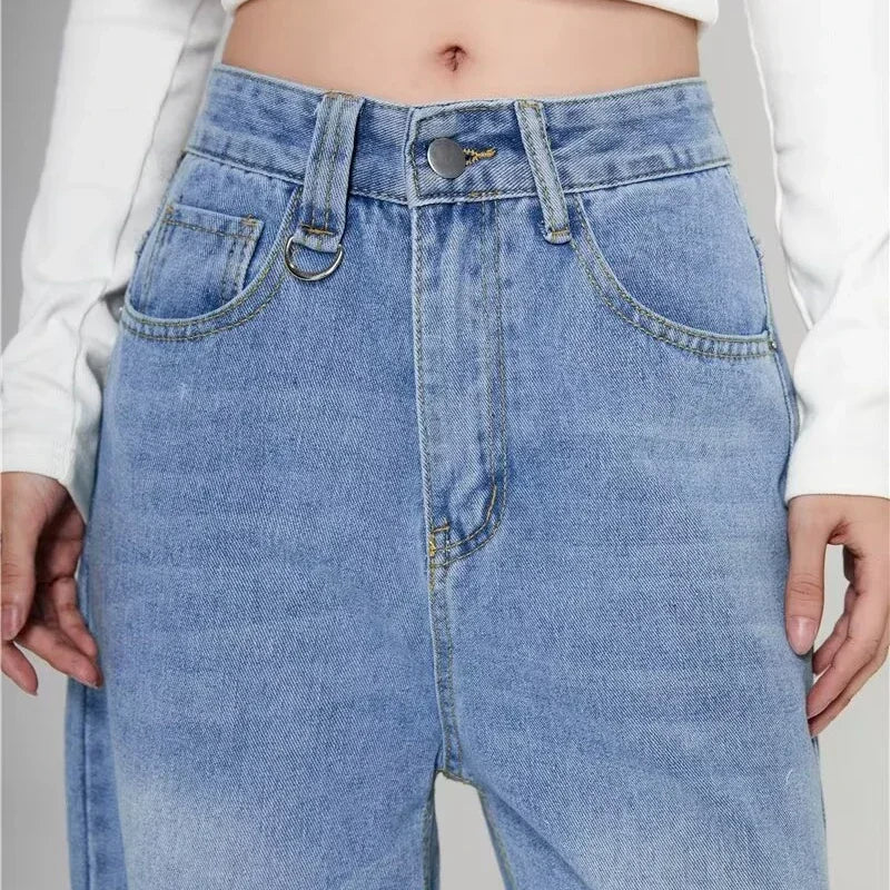 Unisex Vintage Baggy Wide Leg Jeans - American Style