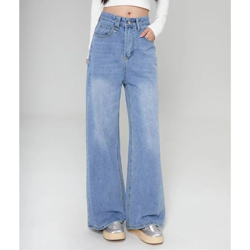 Unisex Vintage Baggy Wide Leg Jeans - American Style