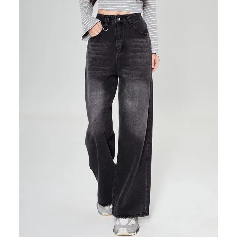 Unisex Vintage Baggy Wide Leg Jeans - American Style