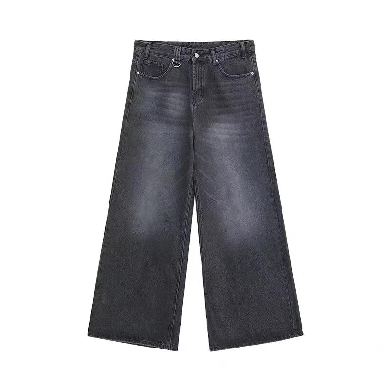 Unisex Vintage Baggy Wide Leg Jeans - American Style