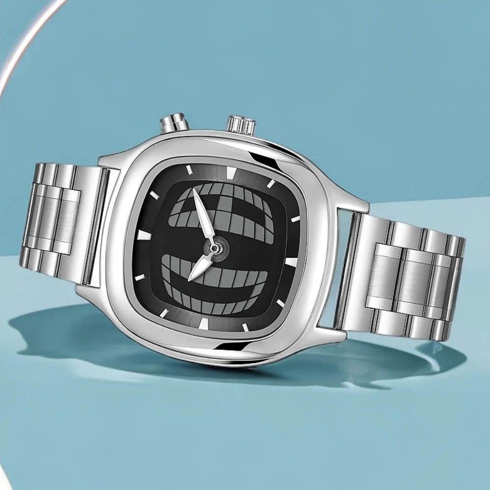 Men's Y2K Dual Display Waterproof Watch - Quartz
