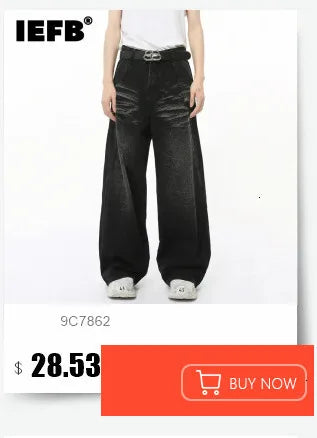 Men's Old Blue Washed Denim Jeans - Loose Wide Leg