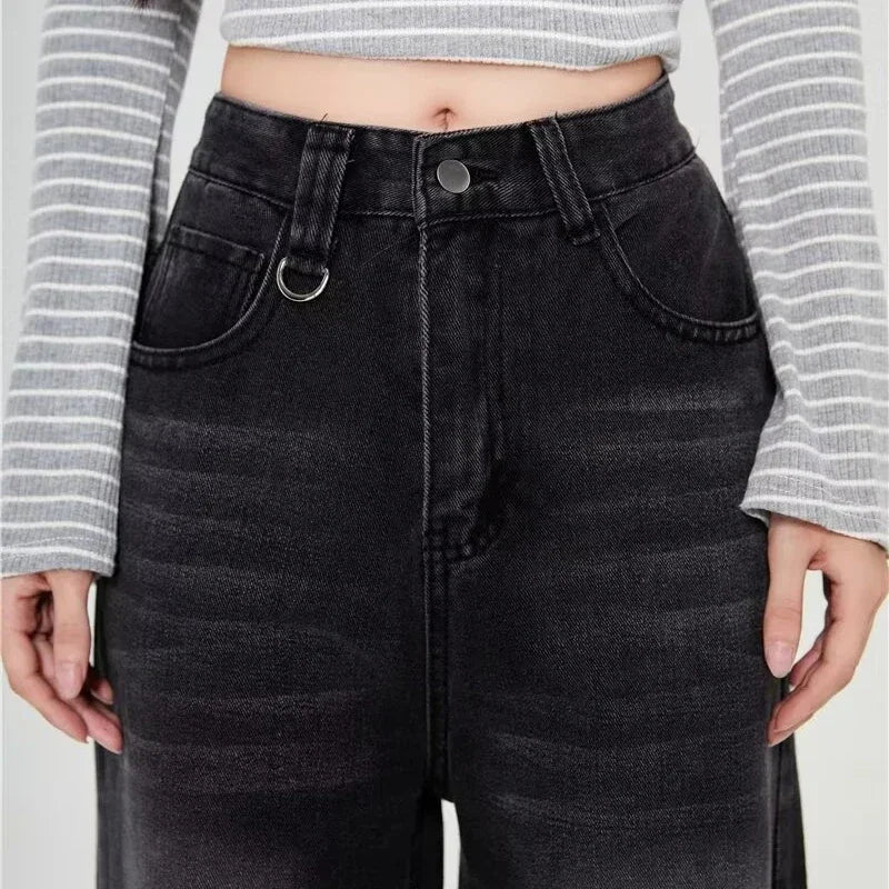 Unisex Vintage Baggy Wide Leg Jeans - American Style