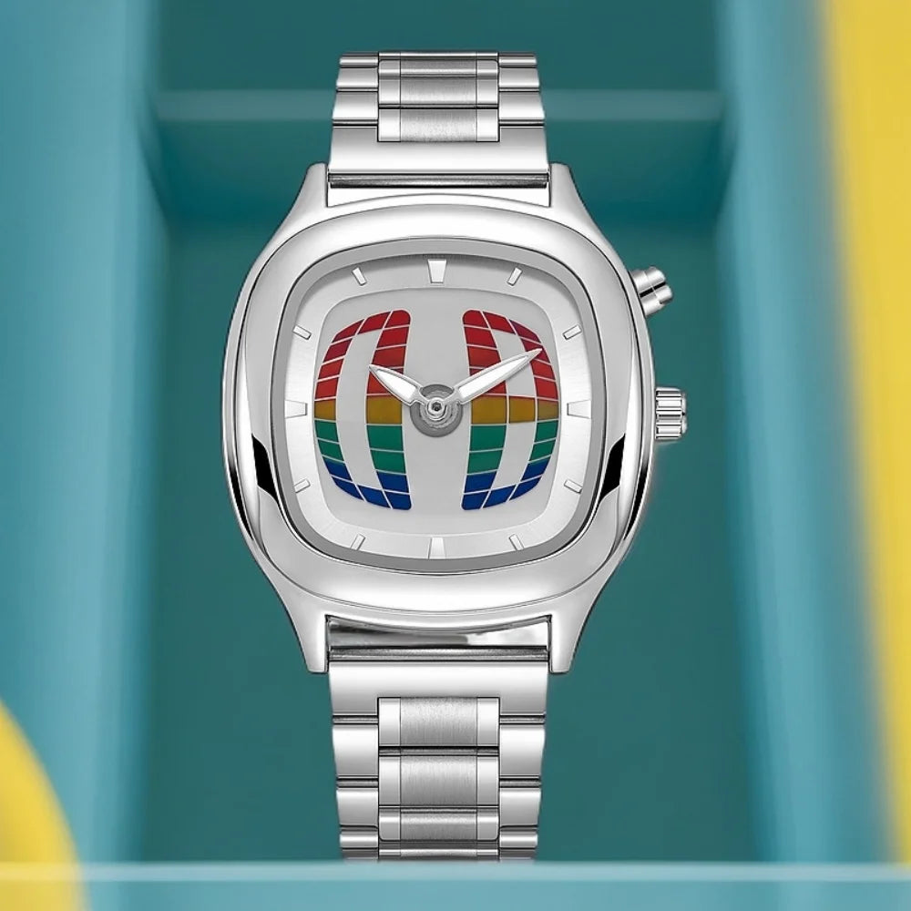 Men's Y2K Dual Display Waterproof Watch - Quartz