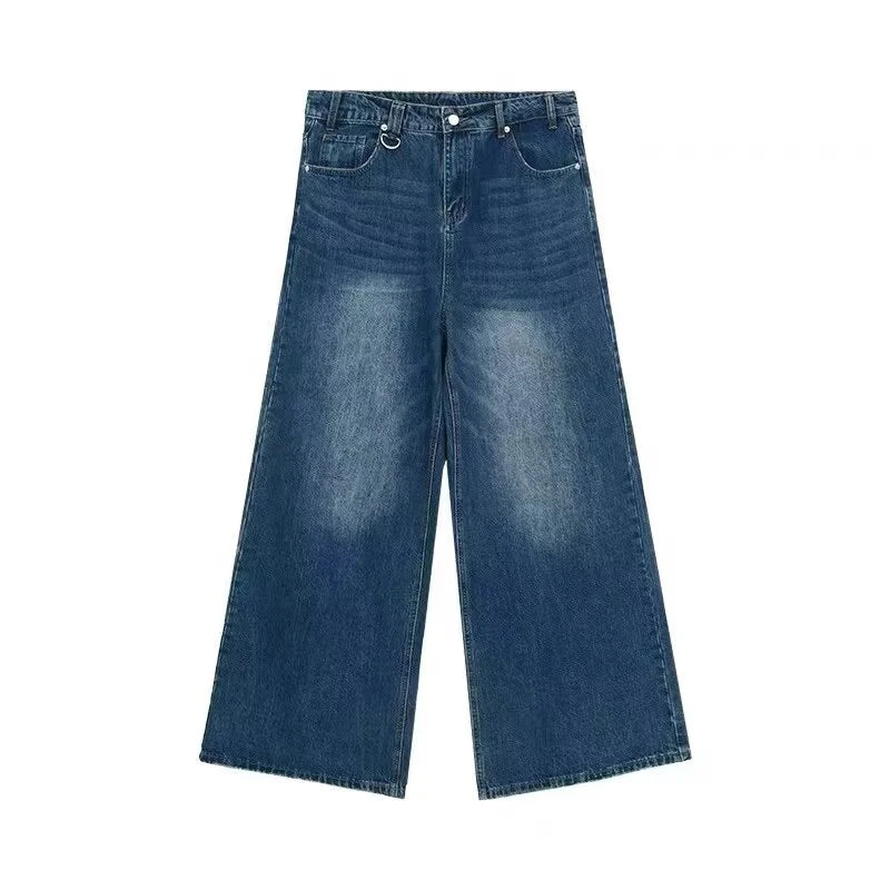 Unisex Vintage Baggy Wide Leg Jeans - American Style