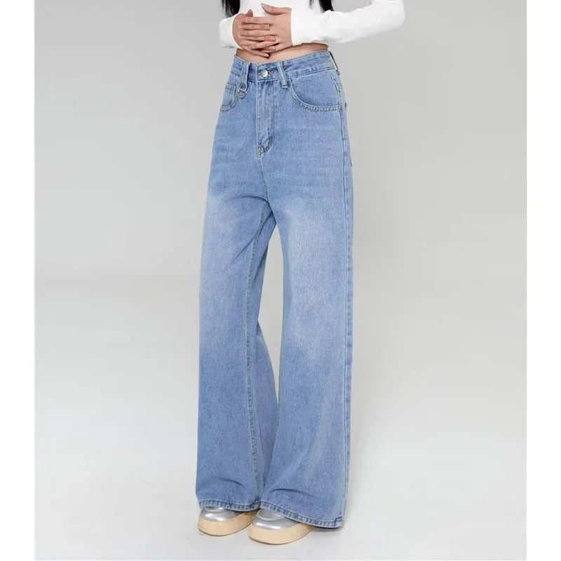Unisex Vintage Baggy Wide Leg Jeans - American Style