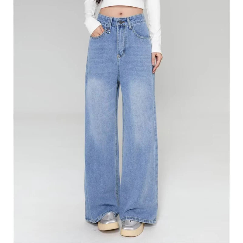 Unisex Vintage Baggy Wide Leg Jeans - American Style