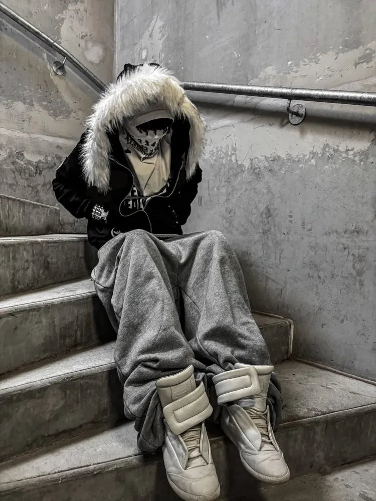 Harajuku Letter Print Oversized Hoodie