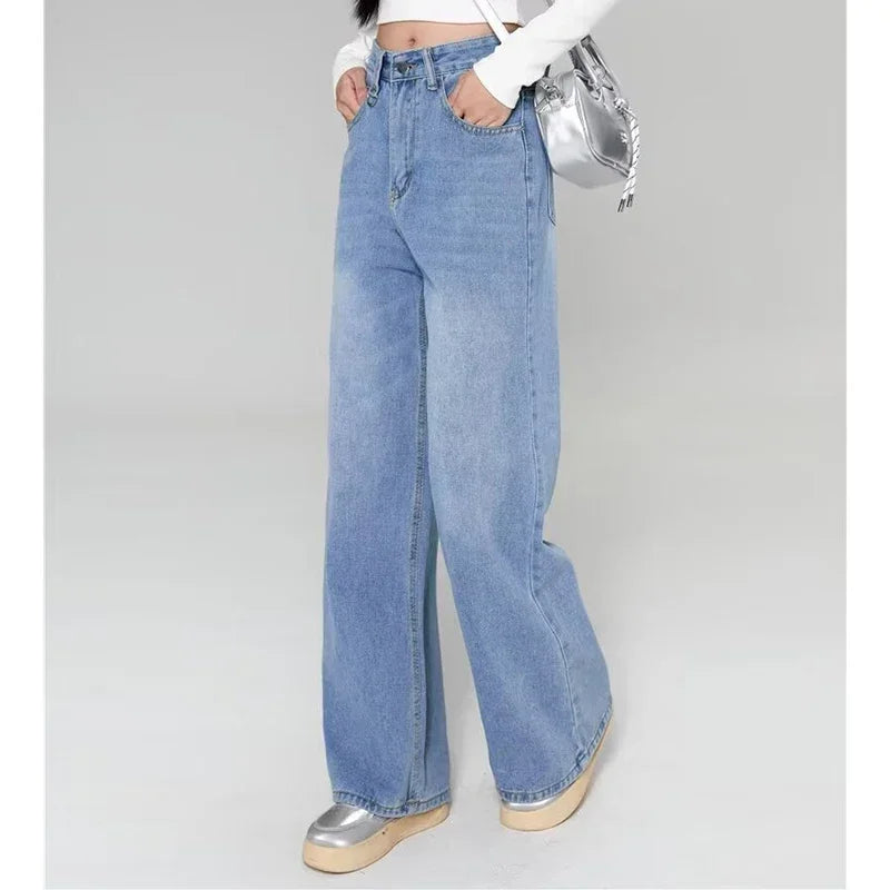 Unisex Vintage Baggy Wide Leg Jeans - American Style