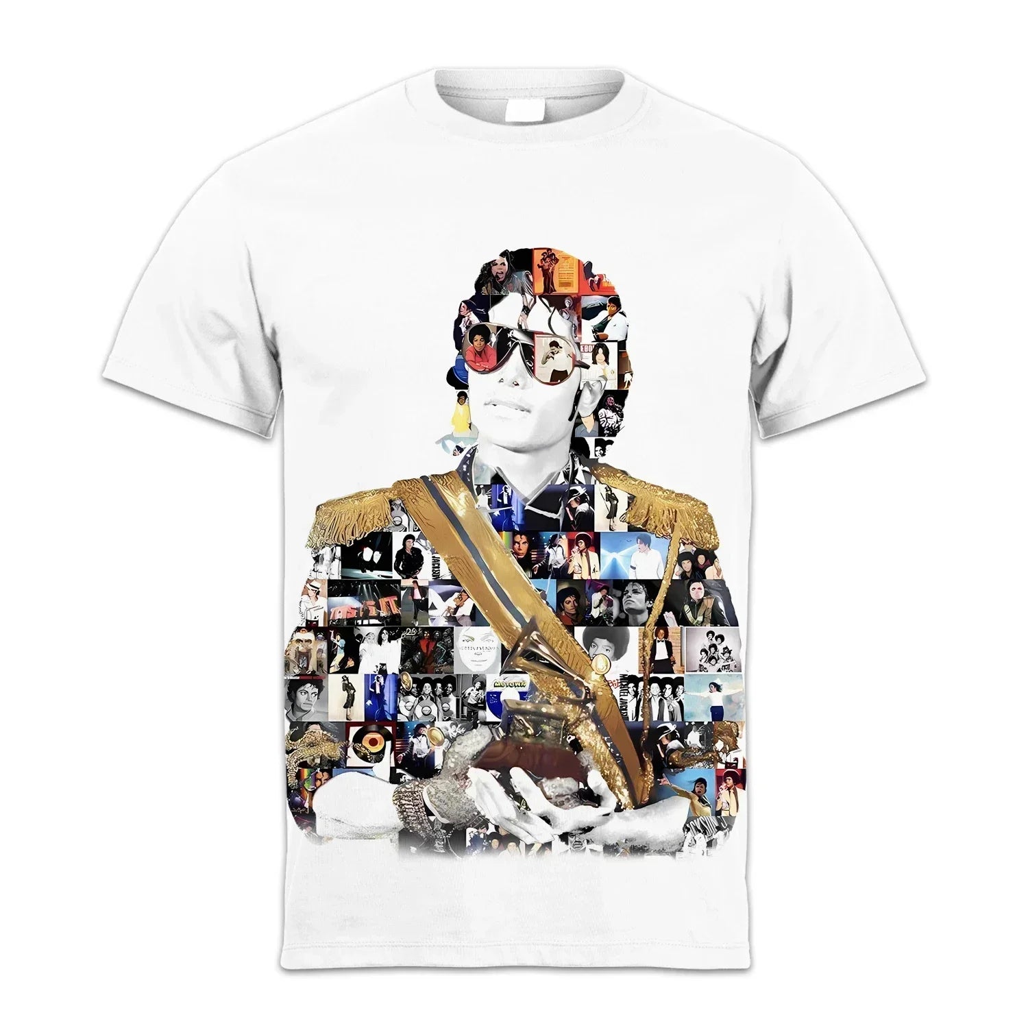 2025 T-shirt Singer Michael Jackson 3D Printed Casual Fashion Oversized Crew-neck T-shirt for Men and Women with Short Sleeves