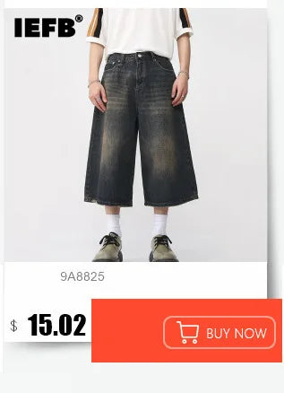 Men's Old Blue Washed Denim Jeans - Loose Wide Leg