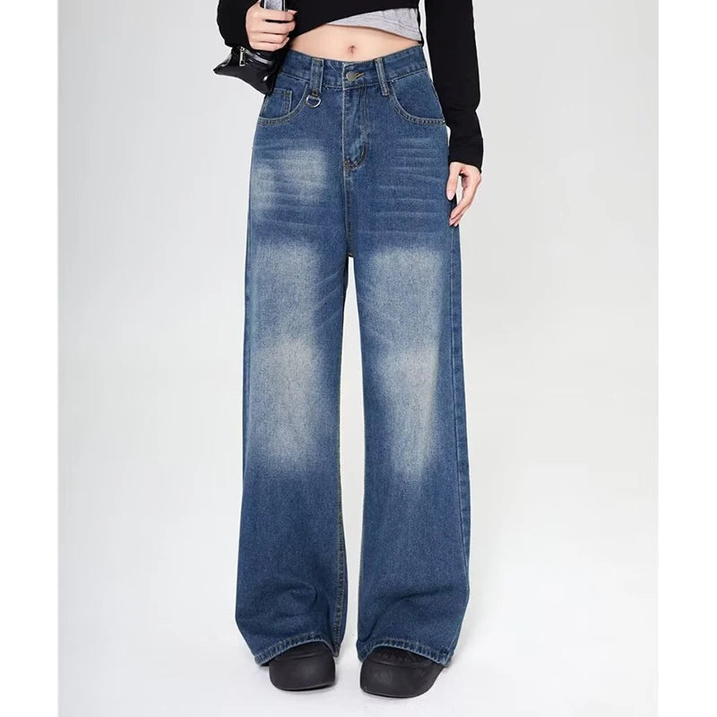Unisex Vintage Baggy Wide Leg Jeans - American Style