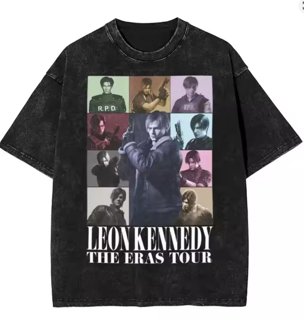 Residents Evils Biohazard 3 T Shirt Washed Short Sleeve Harajuku T-Shirts Horror Game Fashion Men Women Tops Graphic Tops Tees