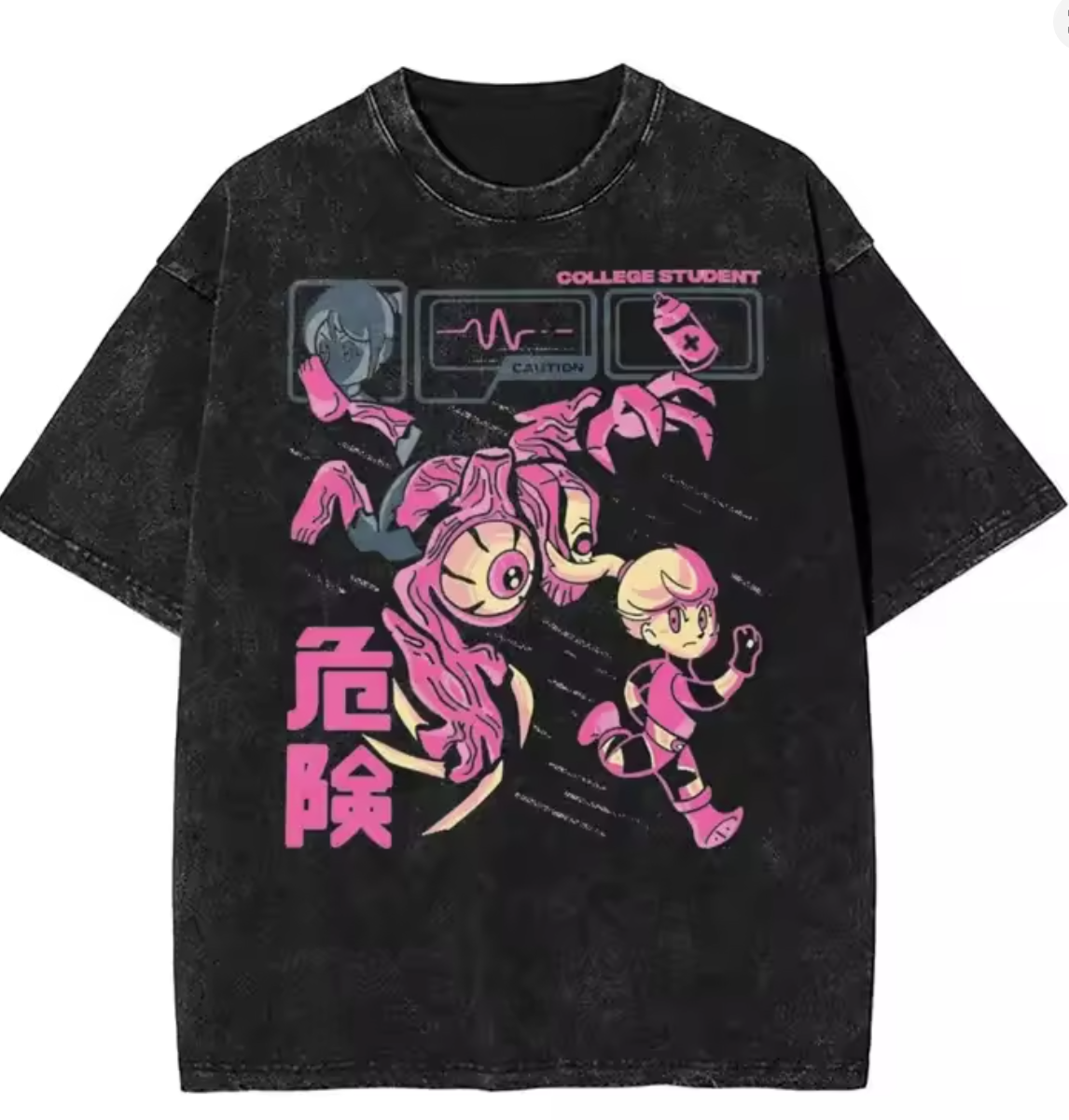 Residents Evils Biohazard 3 T Shirt Washed Short Sleeve Harajuku T-Shirts Horror Game Fashion Men Women Tops Graphic Tops Tees