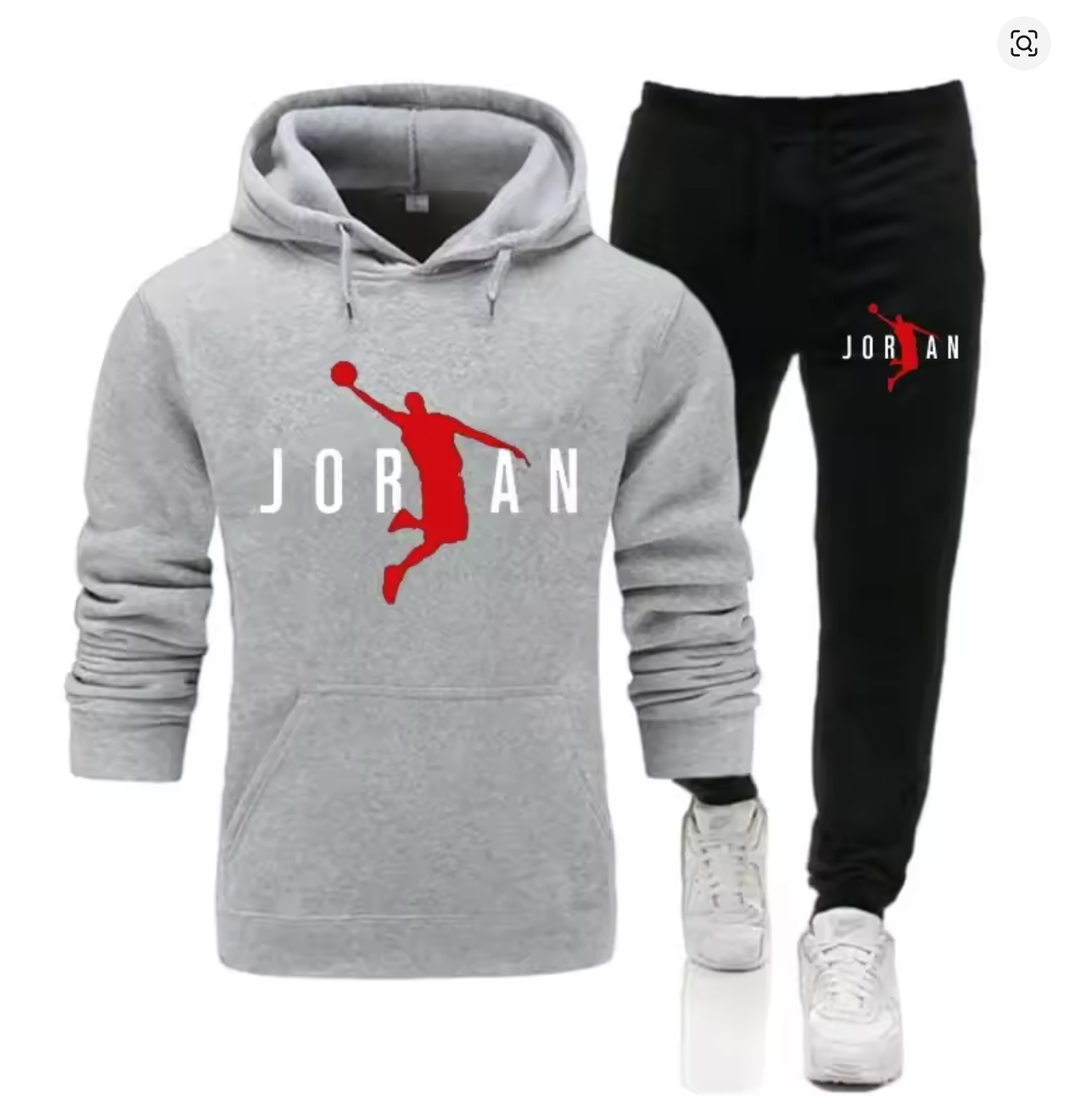 Fashionable men's sportswear set 2025 Spring and Autumn New outdoor men's casual pullover + jogging Pants two-piece set