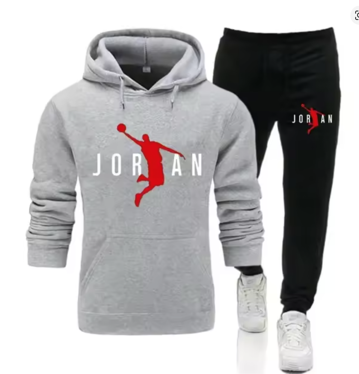 Fashionable men's sportswear set 2025 Spring and Autumn New outdoor men's casual pullover + jogging Pants two-piece set