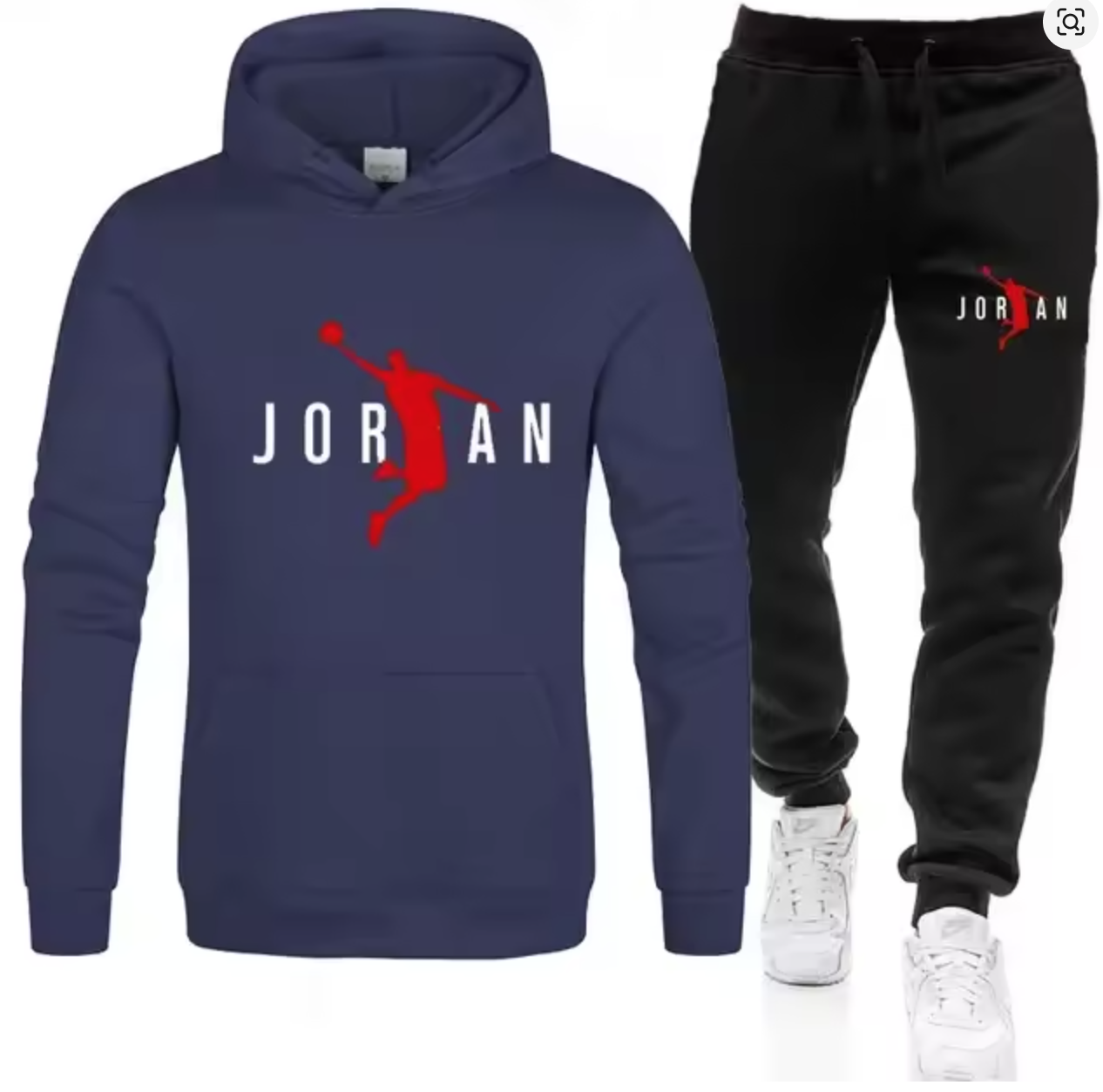 Fashionable men's sportswear set 2025 Spring and Autumn New outdoor men's casual pullover + jogging Pants two-piece set