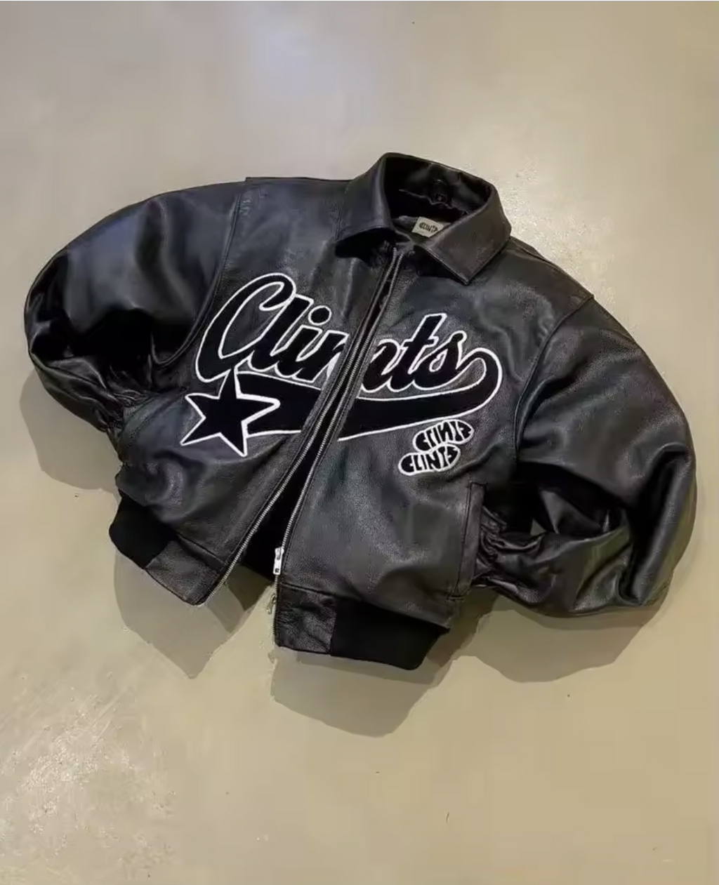 Street Style American Y2K Retro Rivet Leather Jacket Mens Letter Embroidered Hollow Oversized Coat Punk Rock Motorcycle Clothing