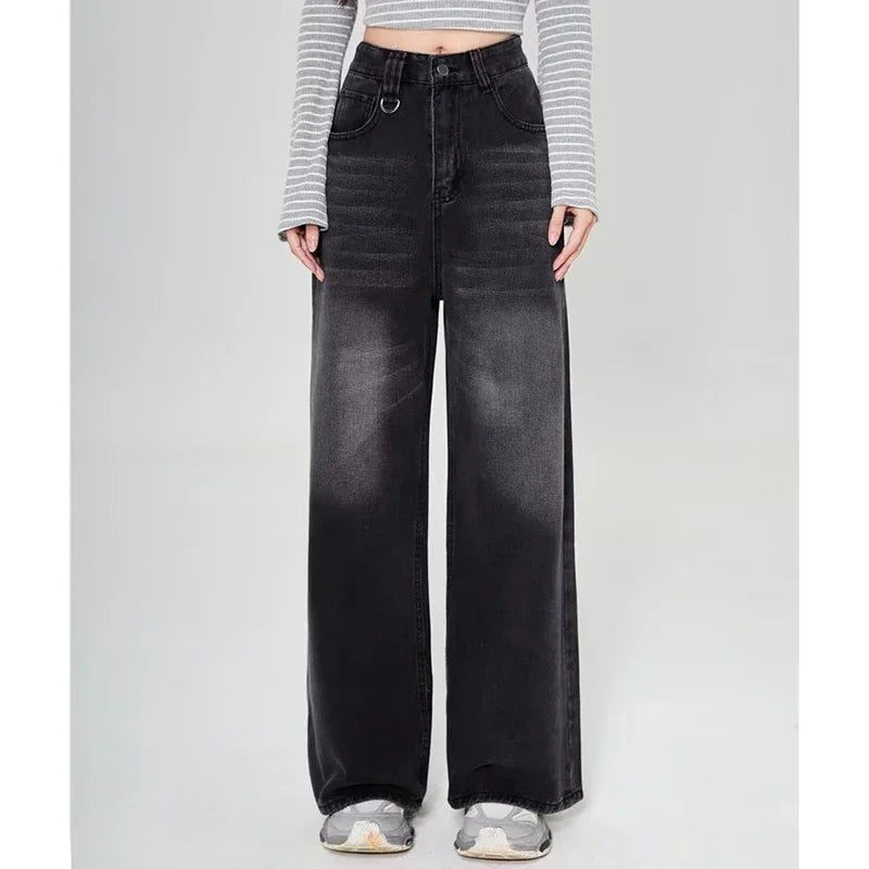 Unisex Vintage Baggy Wide Leg Jeans - American Style
