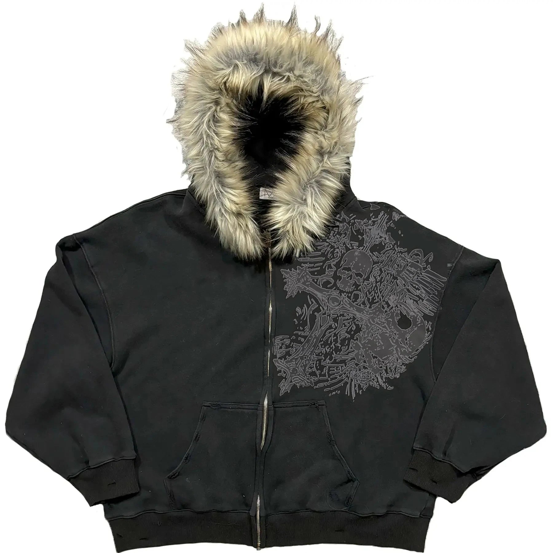 Harajuku Letter Print Oversized Hoodie