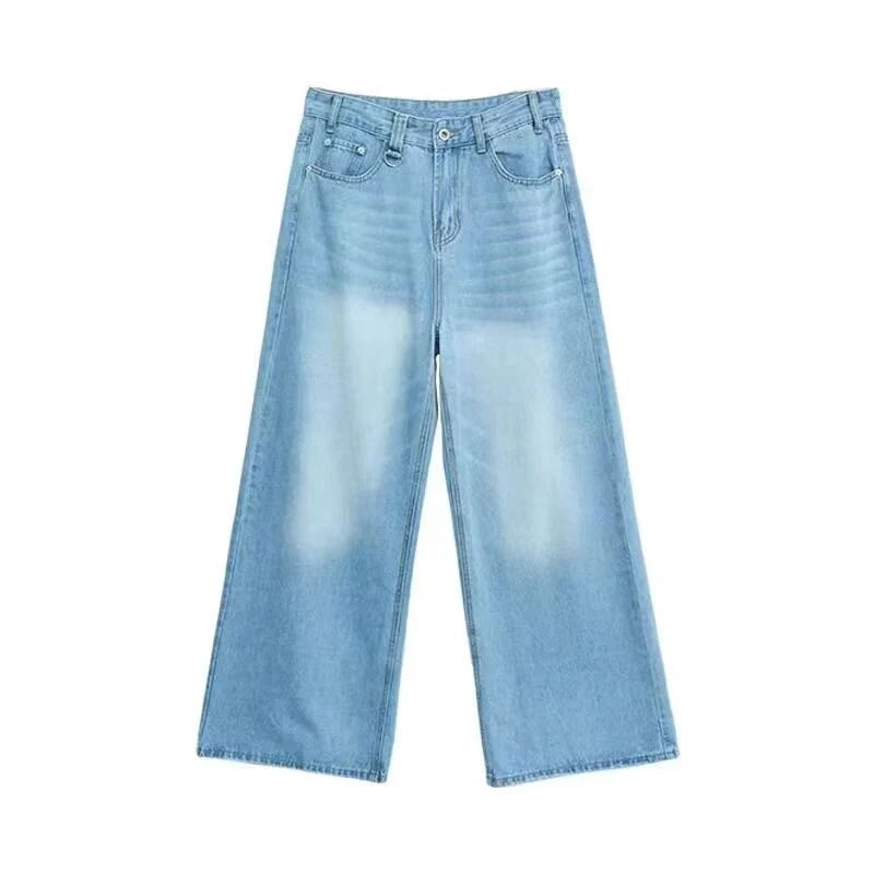 Unisex Vintage Baggy Wide Leg Jeans - American Style