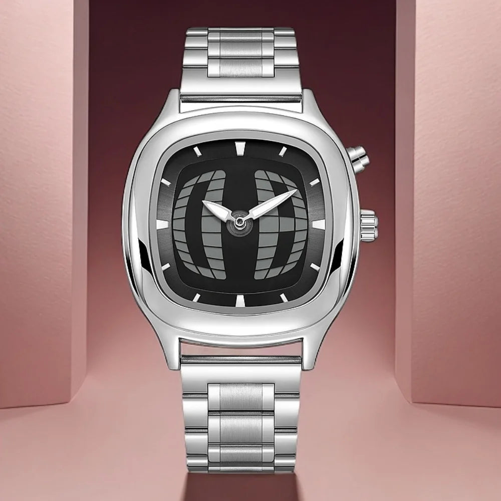 Men's Y2K Dual Display Waterproof Watch - Quartz