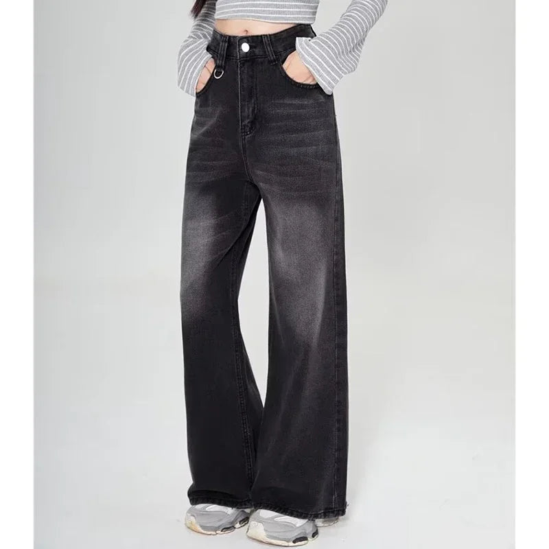 Unisex Vintage Baggy Wide Leg Jeans - American Style
