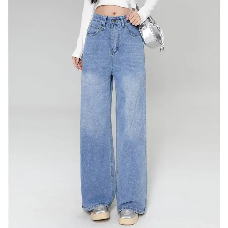 Unisex Vintage Baggy Wide Leg Jeans - American Style