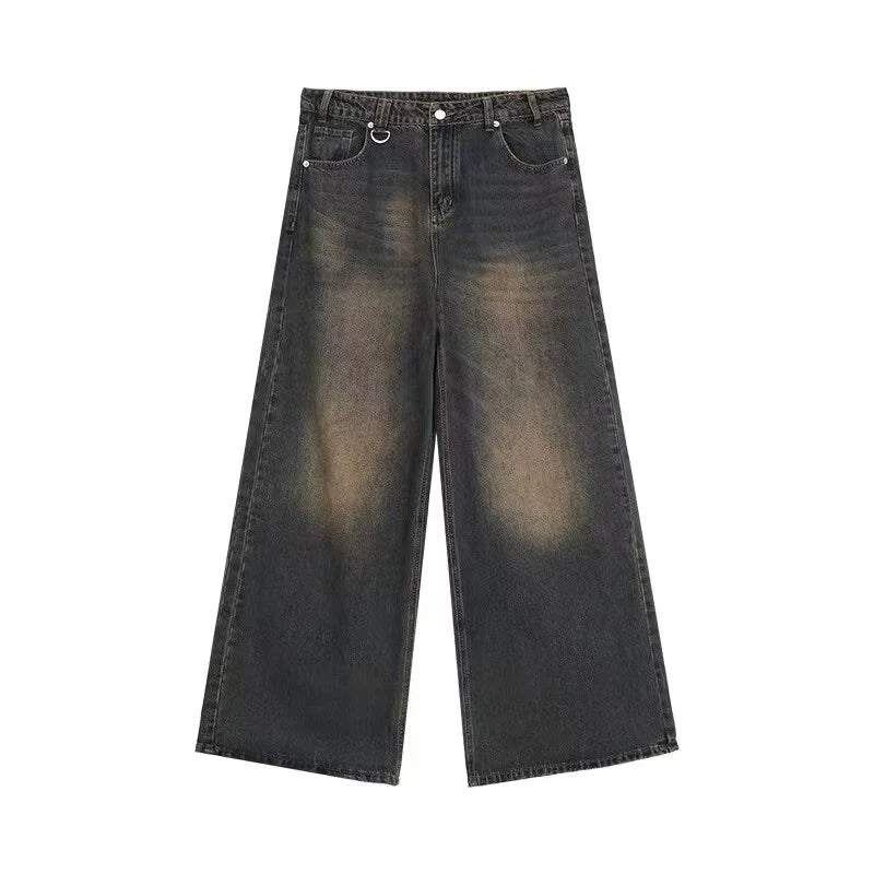 Unisex Vintage Baggy Wide Leg Jeans - American Style